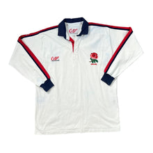 Load image into Gallery viewer, Vintage Cotton Traders ENGLAND RUGBY Embroidered Logo Long Sleeve Rugby Polo Shirt
