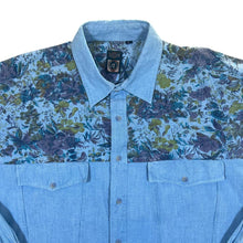 Load image into Gallery viewer, Vintage 90's Teamwork Floral Flower Panel Cowboy Western Cotton Long Sleeve Shirt
