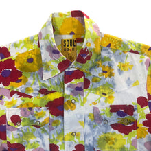 Load image into Gallery viewer, Vintage Soul Edge Floral Crazy Abstract Patterned Popper Western Long Sleeve Cotton Shirt
