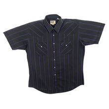Load image into Gallery viewer, Vintage 90's Ely Cattleman Cowboy Western Striped Pearl Snap Popper Short Sleeve Shirt
