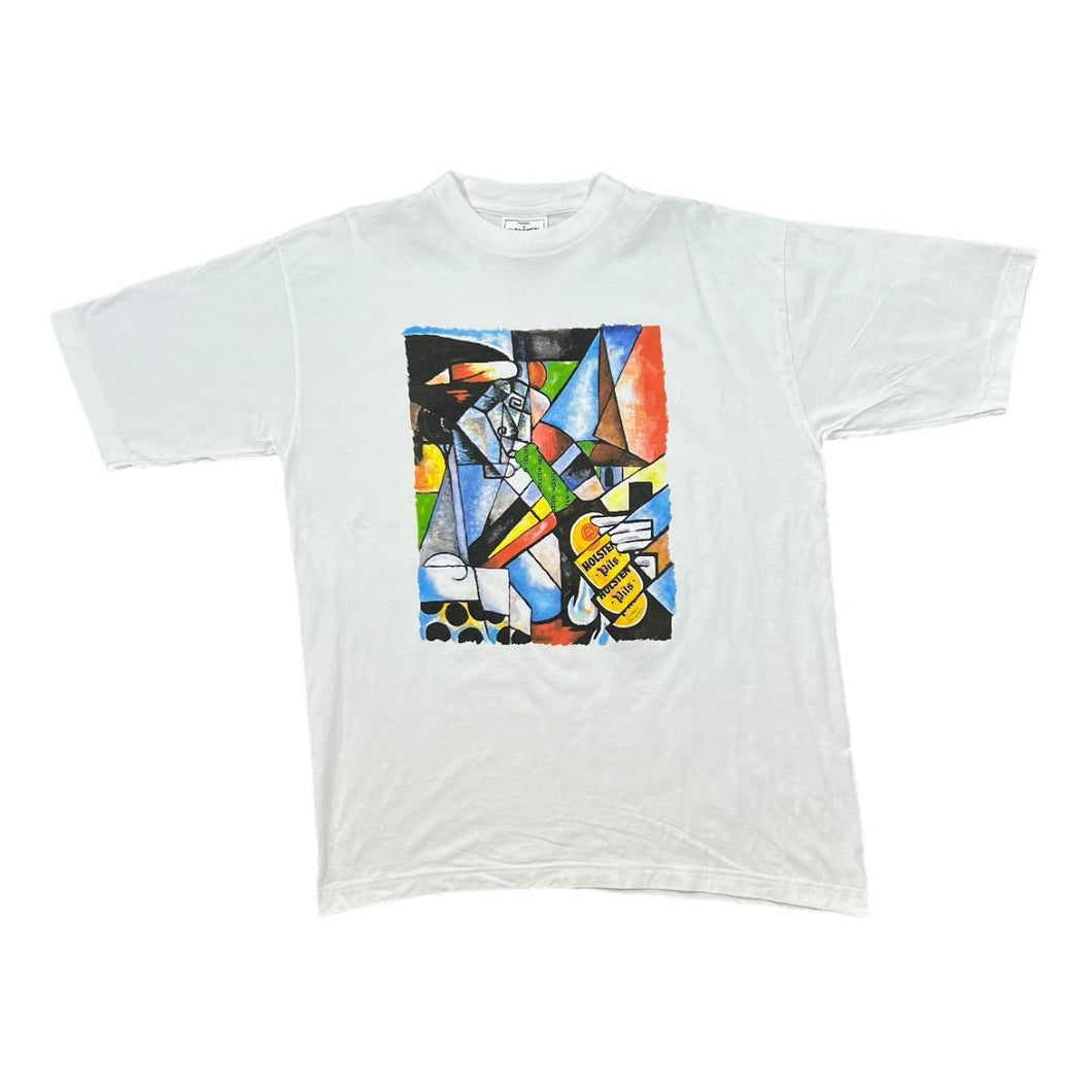 Vintage 90's HOLSTEN PILS Beer Drinks Promo Art Style Spellout Graphic T-Shirt