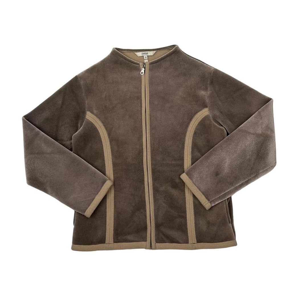 Early 00’s CS DESIGN y2k Zip Fleece Sweatshirt Top