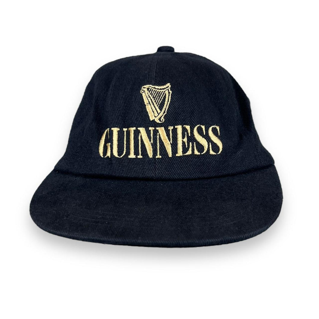 Vintage GUINNESS Beer Promo Embroidered Logo Spellout Baseball Cap