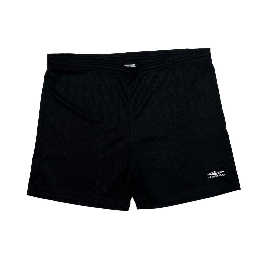 Early 00’s UMBRO Classic Essential Embroidered Mini Logo Spellout Sports Shorts