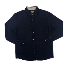 Load image into Gallery viewer, ATLAS FOR MEN Classic Black Flannel Cotton Long Sleeve Shirt
