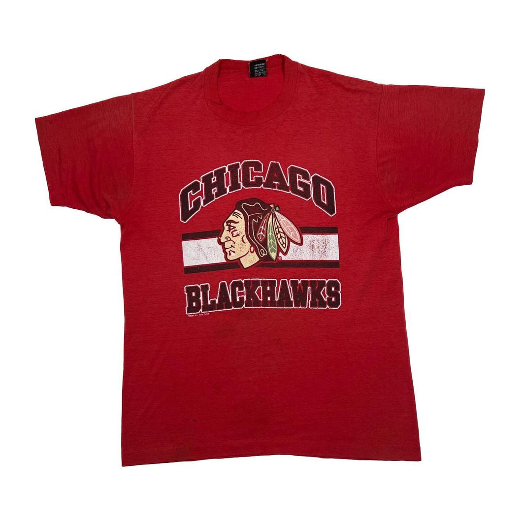 Vintage 90’s Screen Stars NHL CHICAGO BLACKHAWKS Ice Hockey Single Stitch T-Shirt