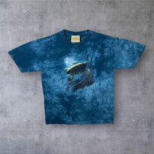 Load image into Gallery viewer, Vintage The Mountain "Mote Aquarium" Sarasota Florida Turtle Blue Tie Dye T-Shirt
