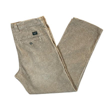 Load image into Gallery viewer, Vintage DOCKERS &quot;Slim Fit&quot; Beige Brown Jumbo Corduroy Cord Straight Leg Trousers

