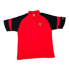 Load image into Gallery viewer, NFL TAMPA BAY BUCCANEERS Embroidered Mini Football Logo Colour Block Polo Shirt
