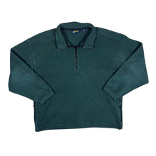 Load image into Gallery viewer, Vintage EBTEK Eddie Bauer Classic Green 1/4 Zip Pullover Fleece Sweatshirt
