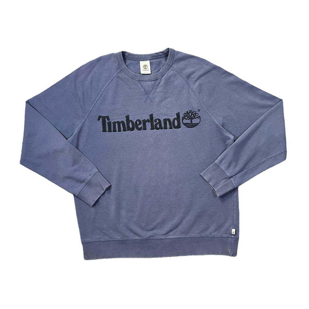 Early 00's TIMBERLAND Classic Embroidered Big Logo Spellout Crewneck Sweatshirt