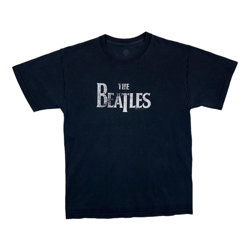 THE BEATLES Classic Logo Spellout Graphic Rock Music Band T-Shirt