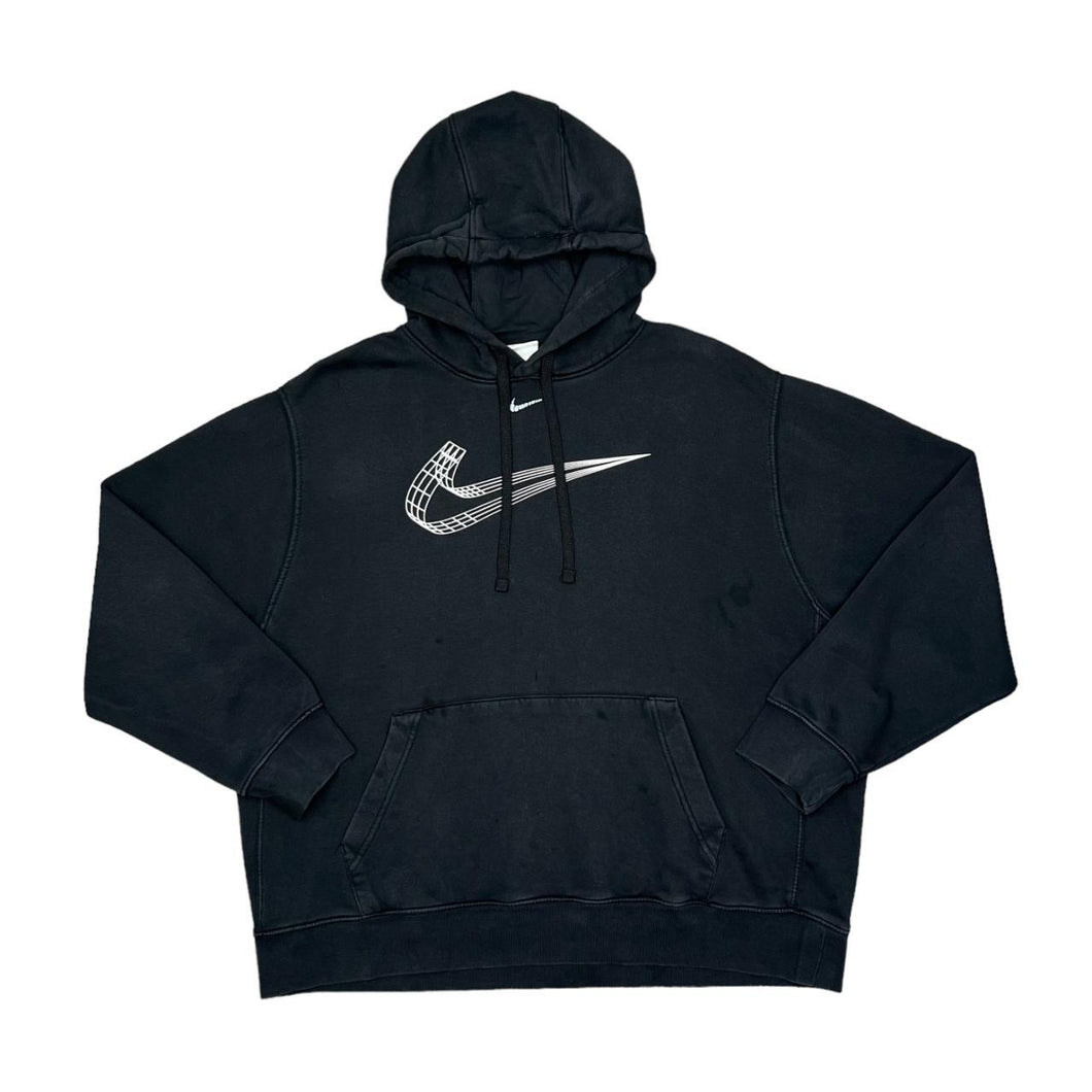 NIKE Big 3D Swoosh Graphic Pullover Hoodie