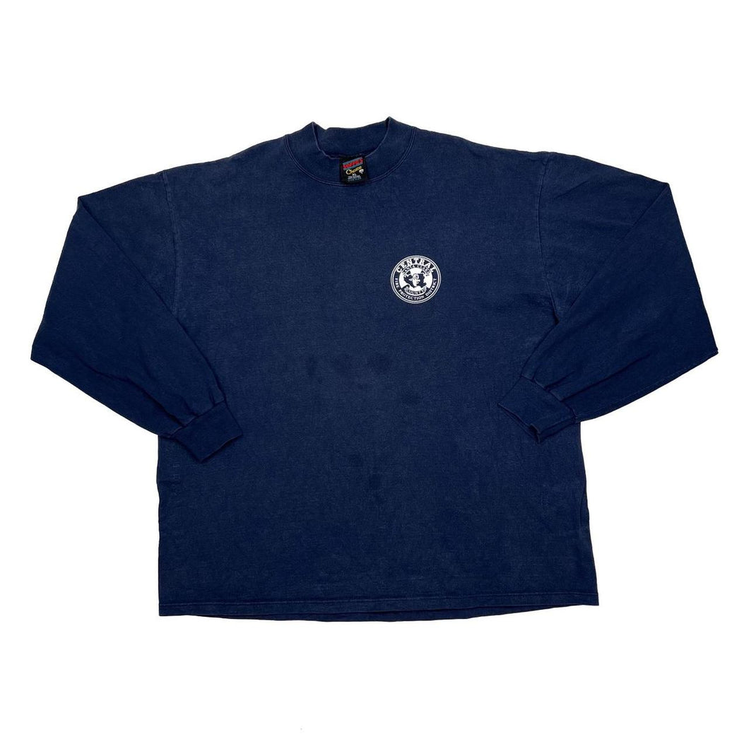 Vintage CENTRAL SANTA CLARA “Fire Protection District” Firefighter Heavy Cotton Long Sleeve T-Shirt