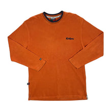 Load image into Gallery viewer, Vintage KICKERS Classic Embroidered Mini Logo Orange Crewneck Sweatshirt

