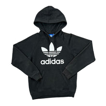 Load image into Gallery viewer, ADIDAS Classic Big Logo Spellout Graphic Black Pullover Hoodie
