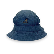 Load image into Gallery viewer, Early 00&#39;s KANGOL Embroidered Mini Logo Y2K Corduroy Cord Blue Bucket Hat
