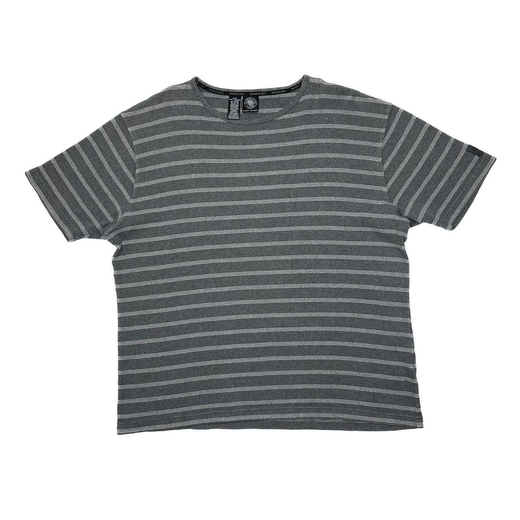 Early 00’s DKNY JEANS y2k Striped Cotton Short Sleeve T-Shirt