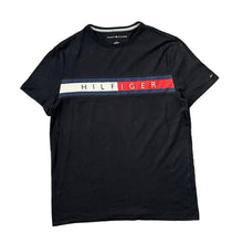 Load image into Gallery viewer, TOMMY HILFIGER Embroidered Big Spellout Logo Panel Short Sleeve T-Shirt
