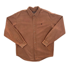 Load image into Gallery viewer, Vintage Marlboro Classics Burnt Orange-Brown Long Sleeve Cotton Button-Up Shirt
