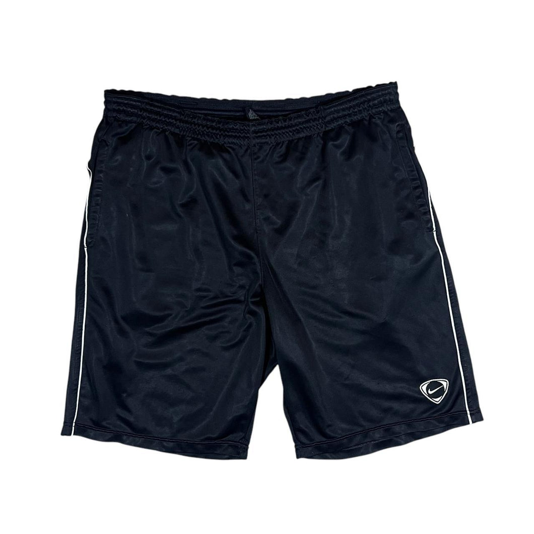 NIKE Classic Embroidered Mini Logo Black Sports Shorts