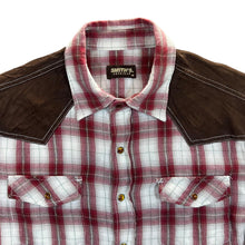 Load image into Gallery viewer, Smith&#39;s American Cowboy Western Plaid Check Popper Long Sleeve Shirt
