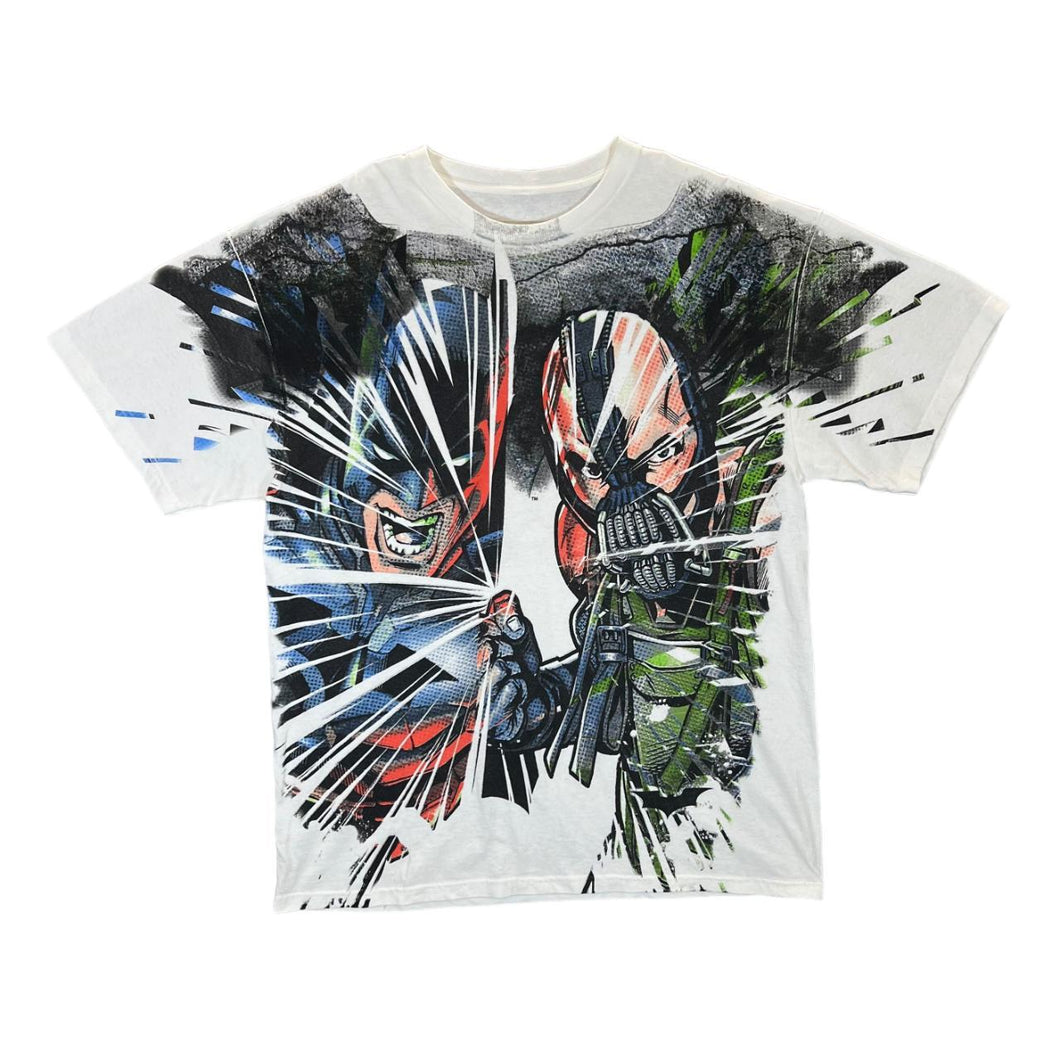 BATMAN VS. BANE DC Comics The Dark Knight Rises Superhero All-Over Print Graphic T-Shirt