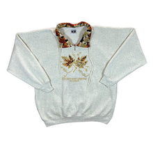 Load image into Gallery viewer, Vintage 90&#39;s THE BUTCHART GARDENS &quot;Victoria&quot; Embroidered Floral Patterned Collared Sweatshirt
