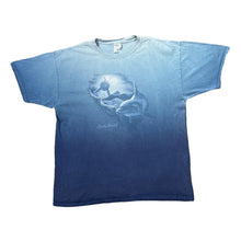 Load image into Gallery viewer, Vintage SEA WORLD Dolphin Marine Wildlife Souvenir Graphic Blue Gradient T-Shirt
