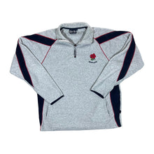 Load image into Gallery viewer, Early 00&#39;s ENGLAND RUGBY Colour Block 1/4 Zip Pullover Fleece Sweatshirt
