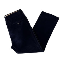 Load image into Gallery viewer, Navy Blue Classic Chunky Corduroy Cord Straight Leg Chino Trousers
