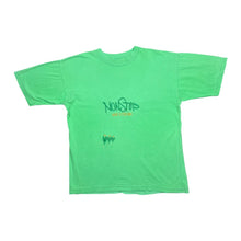 Load image into Gallery viewer, Vintage NON STOP &quot;What A Feeling&quot; Embroidered Spellout Short Sleeve T-Shirt
