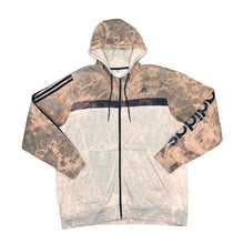 Load image into Gallery viewer, ADIDAS Colour Block Mini Logo Tie Dye Zip Hoodie
