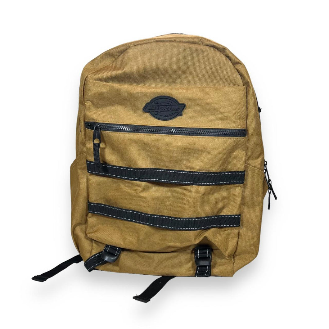 DICKIES Classic Rubber Logo Brown Backpack Rucksack Bag