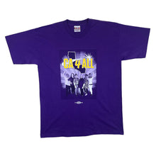 Load image into Gallery viewer, Bayside CA 4 ALL Made In USA Souvenir Novelty Spellout Graphic Purple T-Shirt
