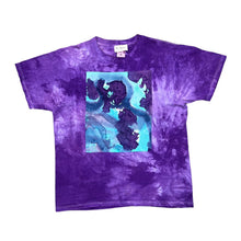 Load image into Gallery viewer, Vintage 90's MARY ELIZABETH ART DESIGNS Abstract Floral Ink Art Patch Tie Dye T-Shirt
