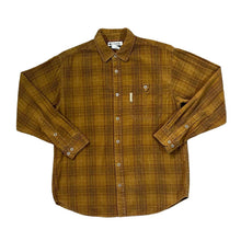 Load image into Gallery viewer, Early 00&#39;s COLUMBIA SPORTSWEAR Brown Plaid Check Corduroy Cord Long Sleeve Cotton Shirt
