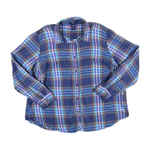 Load image into Gallery viewer, CHAPS DENIM Plaid Check Long Sleeve Cotton Lightweight Flannel Shirt
