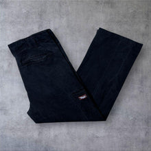 Load image into Gallery viewer, Toxico Classic Faded Black Goth Skater Cargo Trousers Pants
