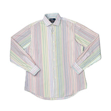 Load image into Gallery viewer, POLO RALPH LAUREN “Regent Custom Fit” Rainbow Multi Colour Striped Long Sleeve Shirt
