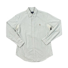 Load image into Gallery viewer, Vintage RALPH LAUREN &quot;Custom Fit&quot; Embroidered Mini Logo Striped Long Sleeve Cotton Shirt
