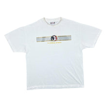 Load image into Gallery viewer, Early 00&#39;s Foot Locker FLORIDA STATE SEMINOLES Embroidered College Logo White T-Shirt
