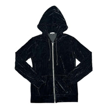 Load image into Gallery viewer, JULIA BOUTIQUE Y2K Classic Basic Essential Velvet Velour Zip Hooded Tracksuit Top
