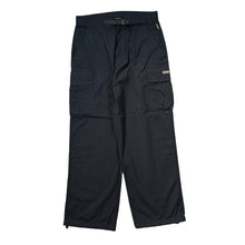 Load image into Gallery viewer, NAPAPIJRI Geographic Classic Belted Black Cargo Outdoor Utility Hiking Trousers
