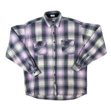 Load image into Gallery viewer, Vintage Schmidt Workwear Multi Plaid Check Long Sleeve Cotton Flannel Shirt
