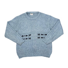 Load image into Gallery viewer, Vintage 90&#39;s MENSWEAR Made In UK Grandad Patterned Acrylic Knit Sweater Jumper
