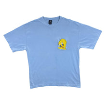 Load image into Gallery viewer, Vintage Warner Bros (1997) TWEETY Looney Tunes Embroidered Pocket Blue T-Shirt
