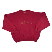 Load image into Gallery viewer, Vintage THE SWEATER SHOP Embroidered Spellout Red Crewneck Sweatshirt
