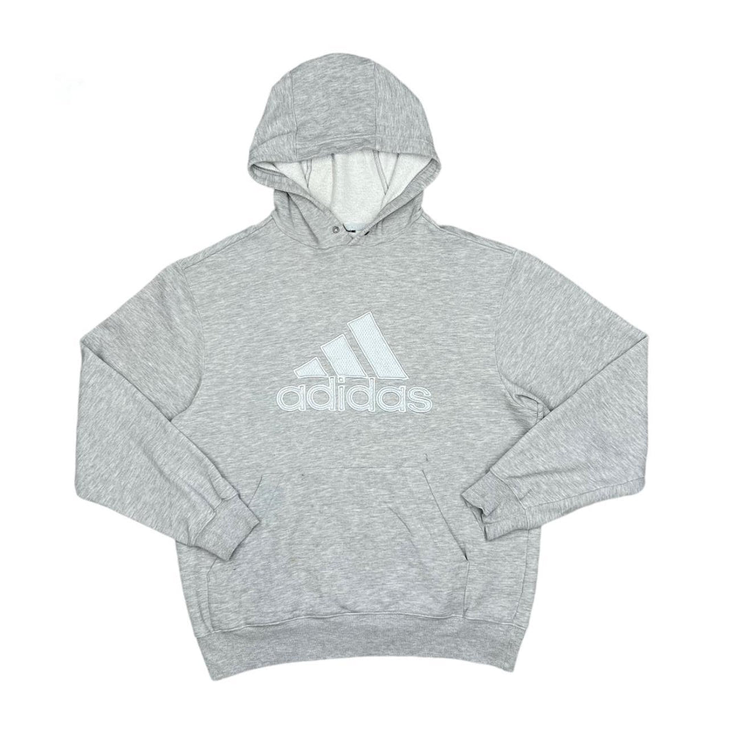 Early 00's ADIDAS Classic Embroidered Big Logo Spellout Pullover Hoodie