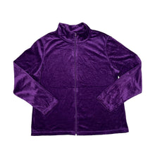 Load image into Gallery viewer, FADED GLORY Y2K Classic Basic Essential Velvet Velour Zip Tracksuit Top
